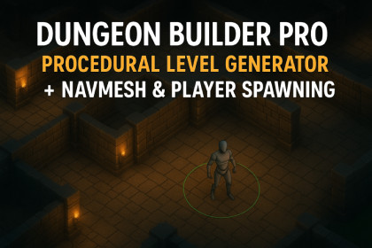 Dungeon Builder Pro 2.0 – Procedural Level Generator with NavMesh & Spawner