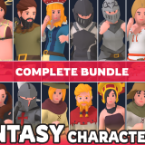 Customizable 3D Fantasy Characters Bundle