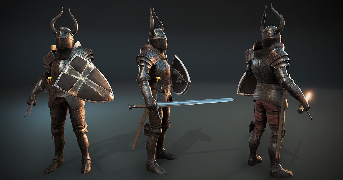 Unity 3d Knight Heroes - Dark Knight | 3D Humanoids | Unity Asset Store