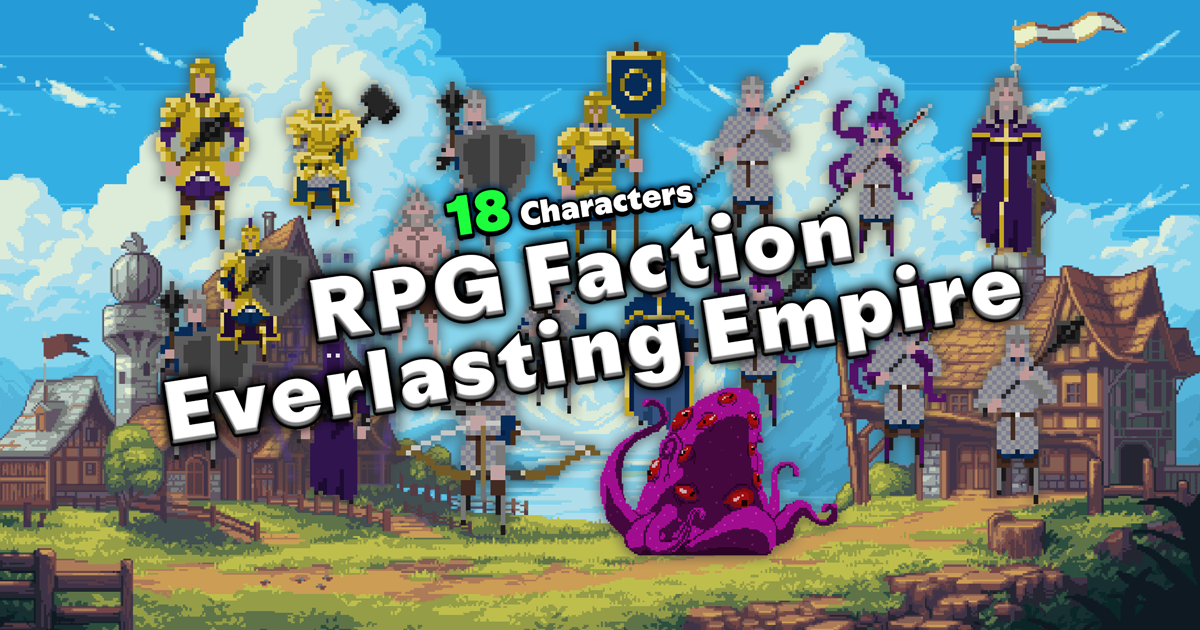 Pixel 2D RPG Character Mega Pack (Faction Everlasting Empire) | 2D 캐릭터 ...