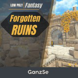 GanzSe Forgotten Hallowed Ruins - Modular Low Poly Environment