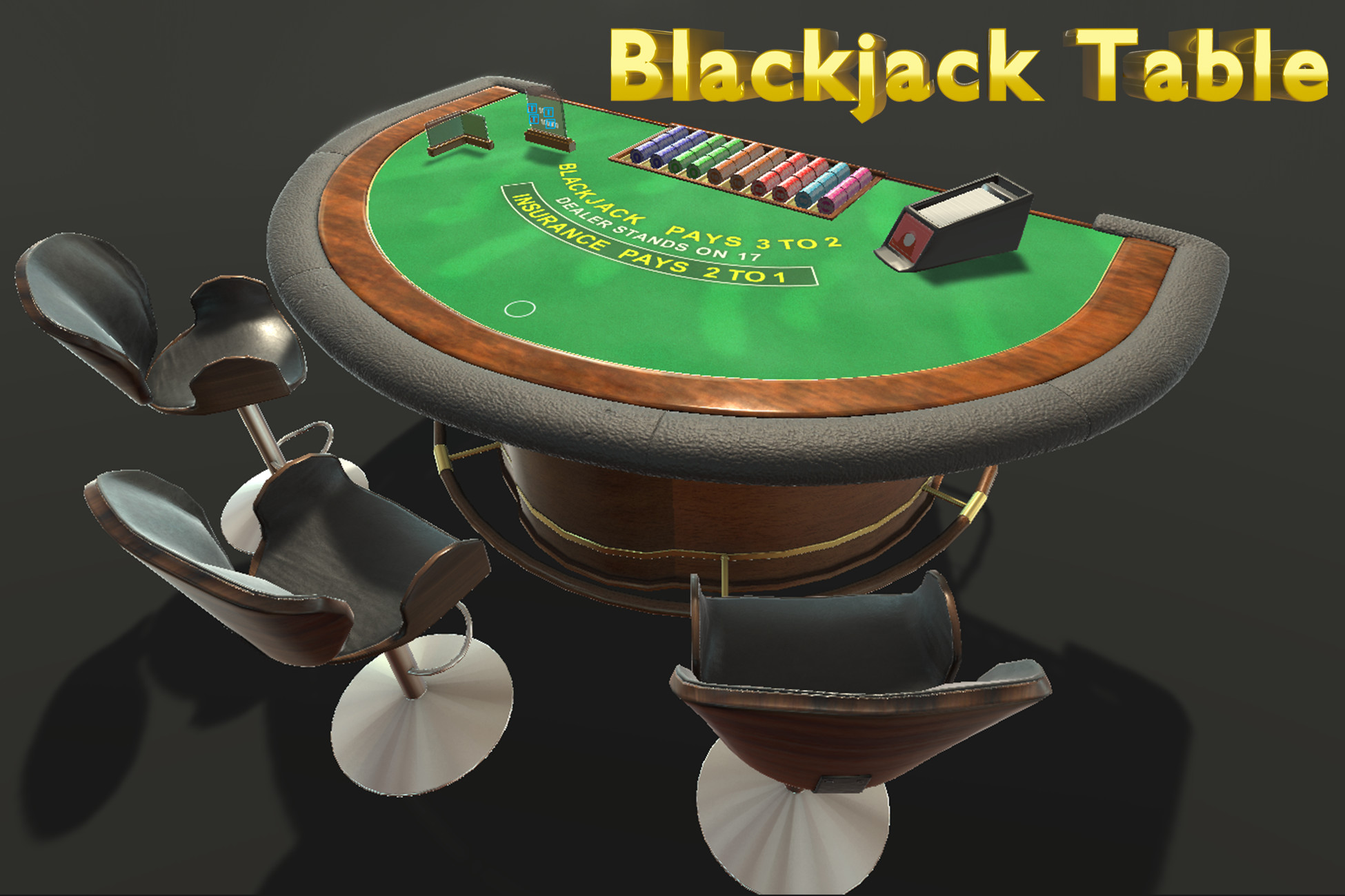 Blackjack Table 3D Unity Asset Store blackjack-table-3d-unity-asset-store