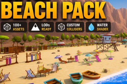 Low Poly Beach Pack - Mini World Studio