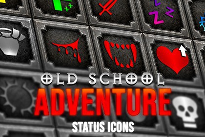 Old School Adventure Status Icons
