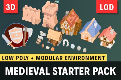 Low Poly Medieval Starter Pack