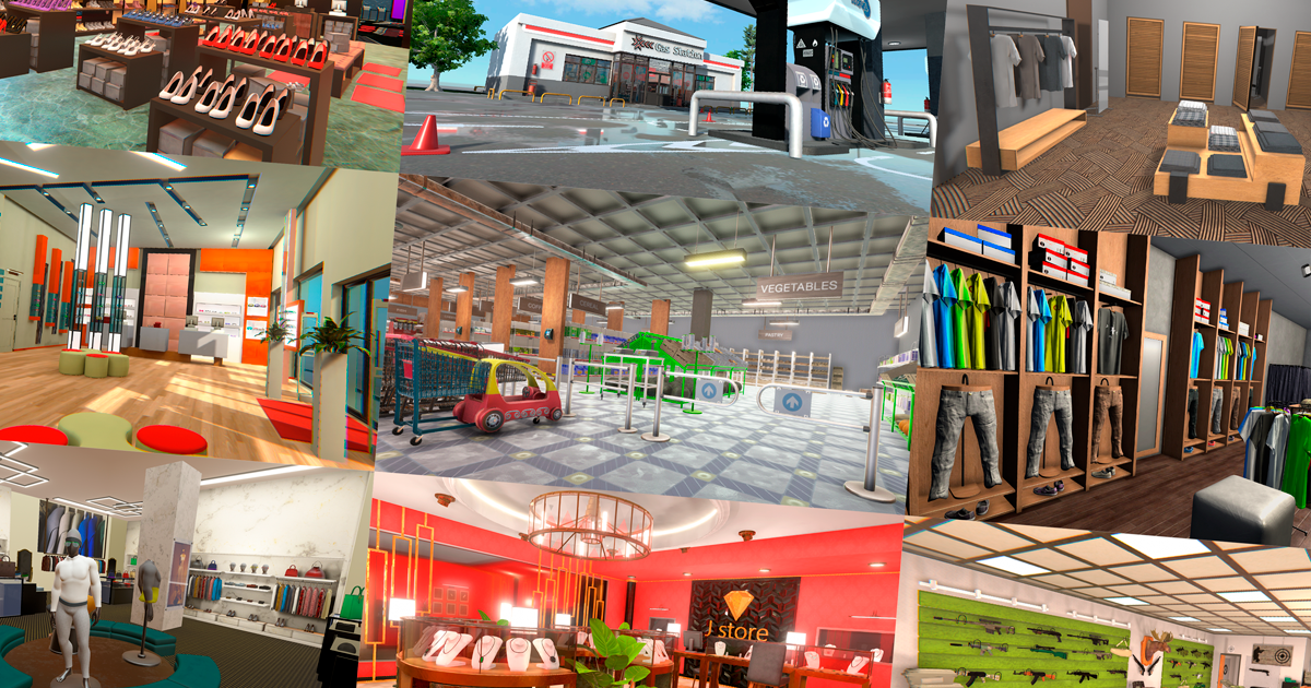 Stores and showrooms - Big Pack | 3D Environments | Unity Asset Store