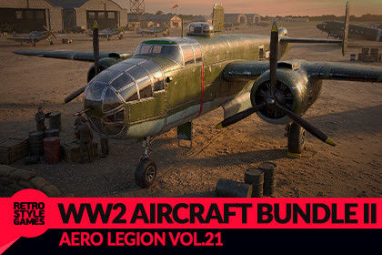 WW2 Aircraft Bundle II - 9 Airplanes, 37 Liveries