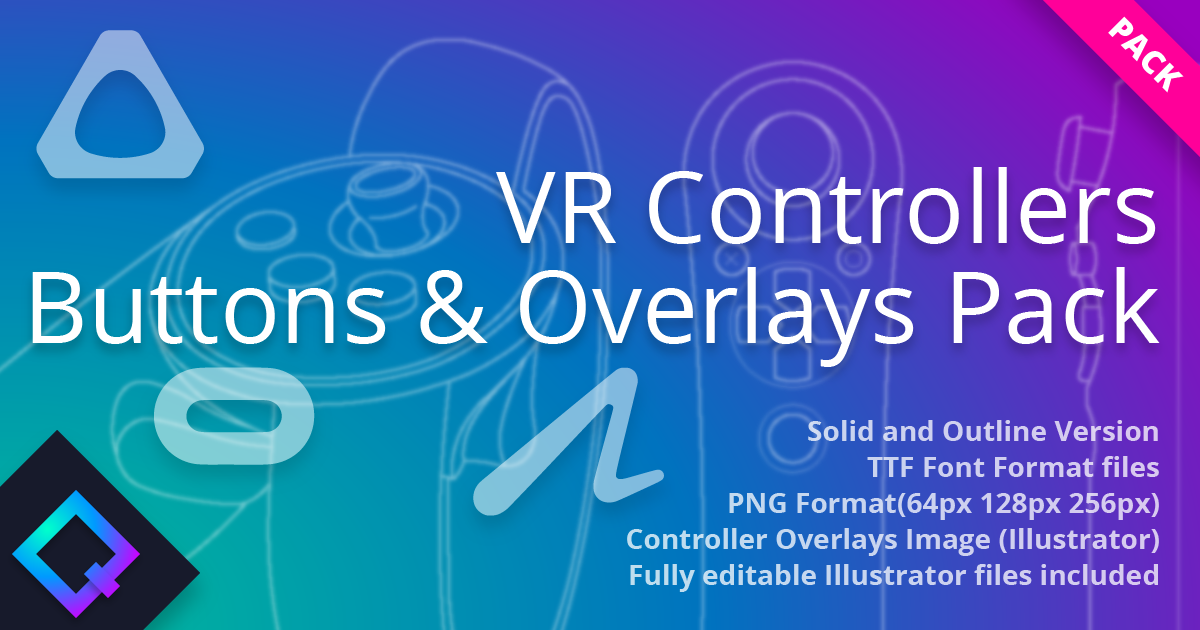 VR Controllers Buttons & Overlays Pack | 2D Icons | Unity Asset Store