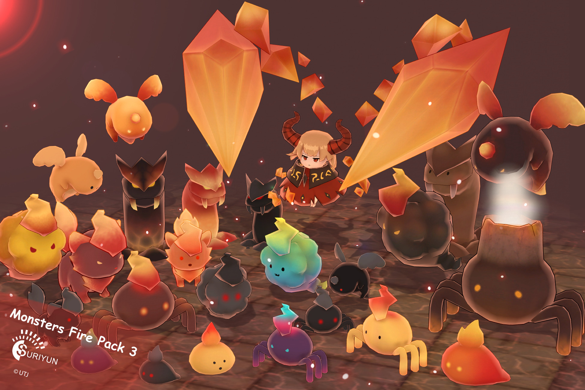 Monsters Fire Pack 3
