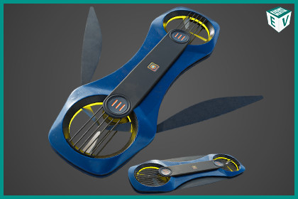 Sci Fi Hoverboard 02 URP HDRP Textures