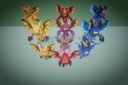 Fantasy Monster Evolution Pack 19-20–21 – Game Ready Creatures | PixeliusVita