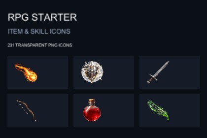 RPG Starter Item & Skill Icons