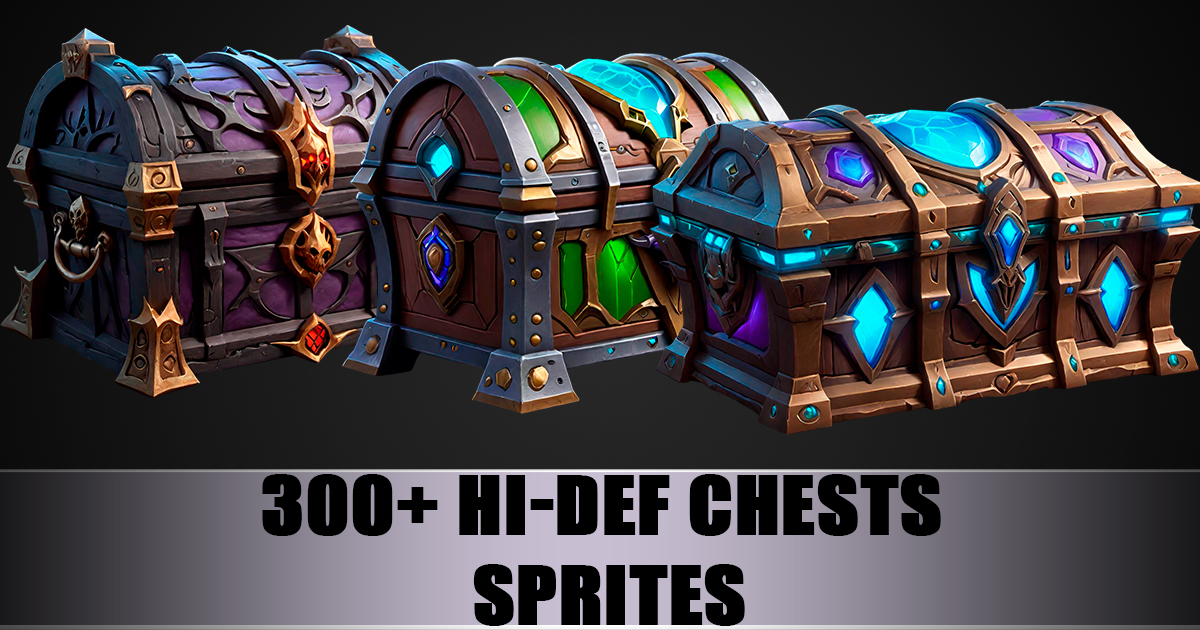 Hi-Def Chests - 300+ SPRITES | 2D Icons | Unity Asset Store