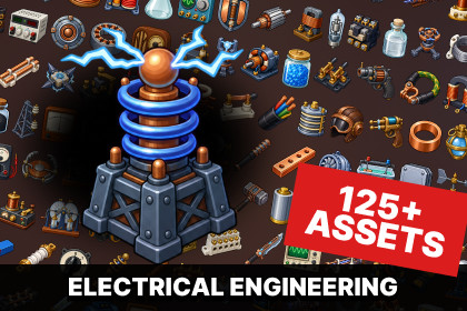 Electrical Engineering Electronics Laboratory Power Systems Icons Pack