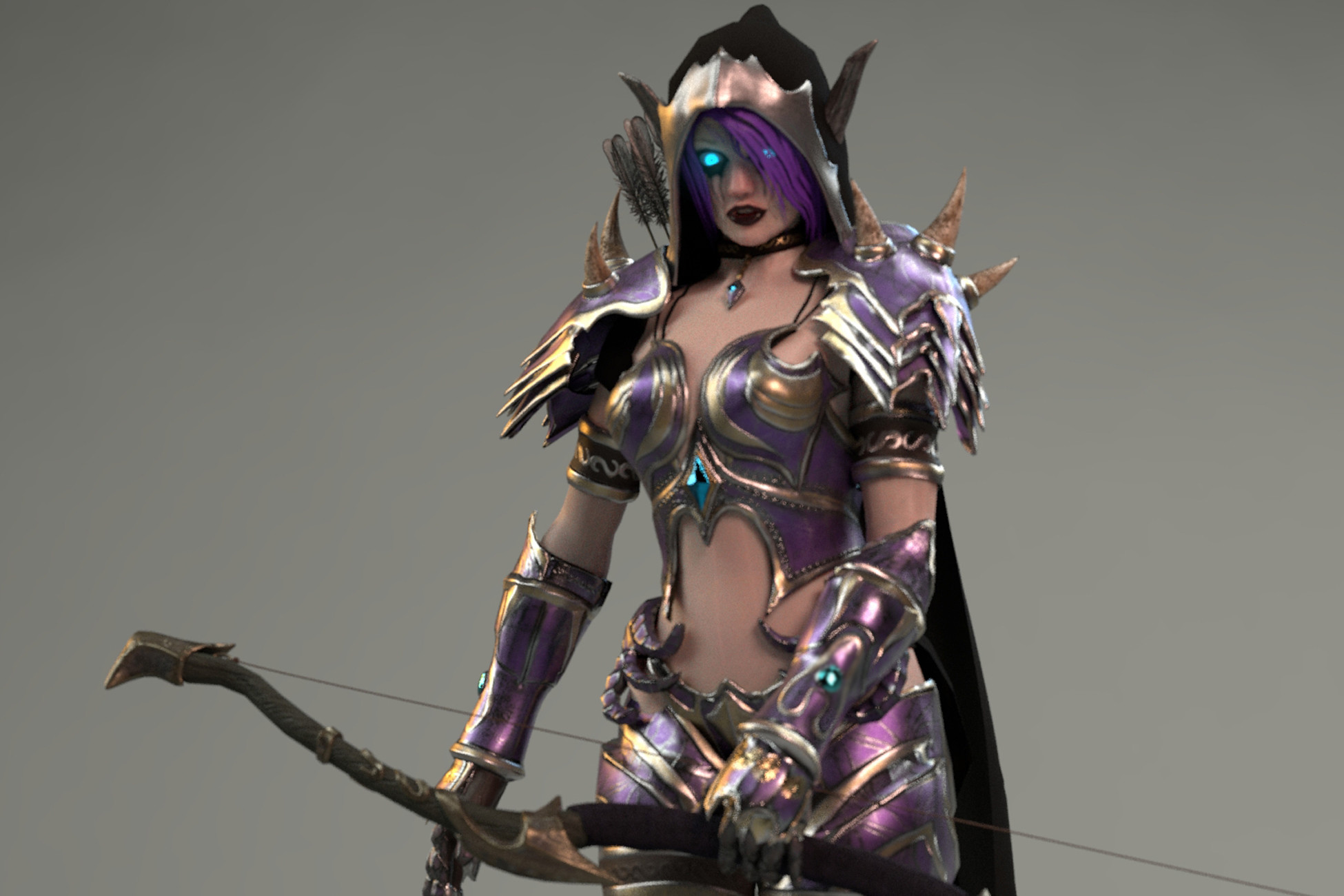 Elf Woman Archer Warrior