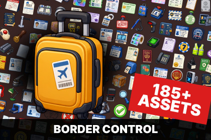 Border Control Immigration Visa Passport Customs Security Icons Pack