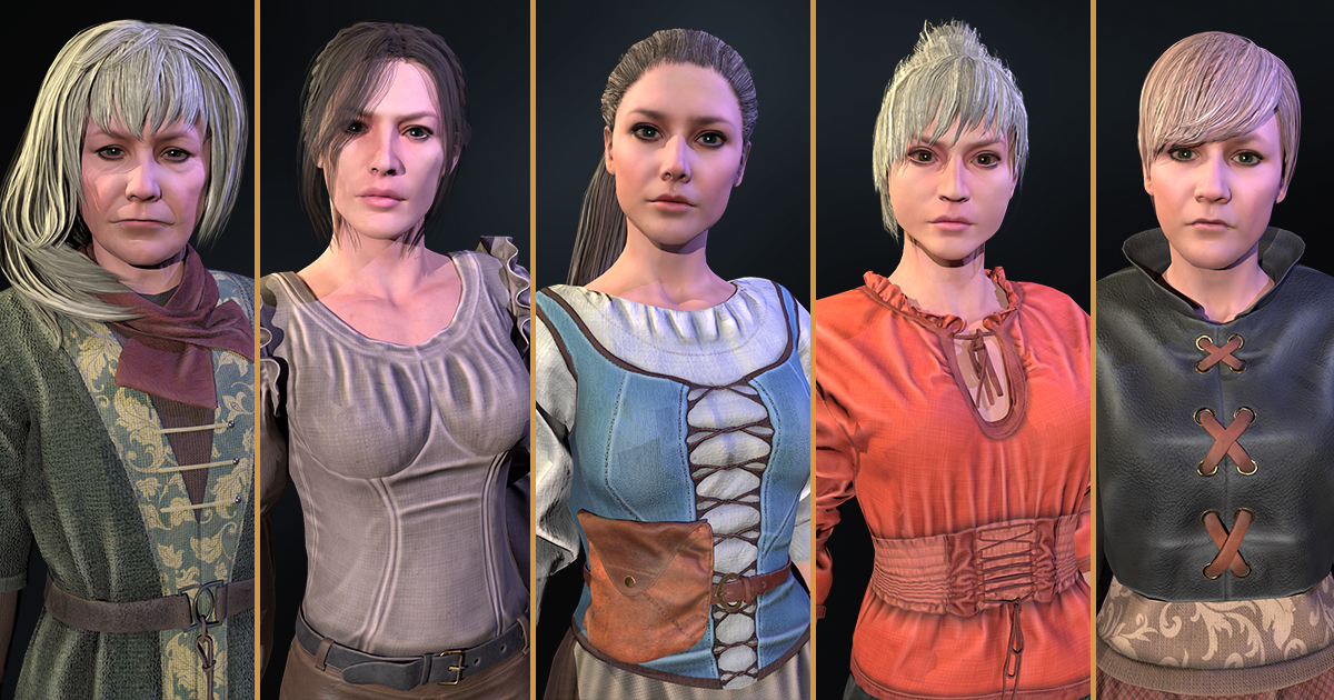 NPC Characters Female (Pack) | Characters | Unity Asset Store