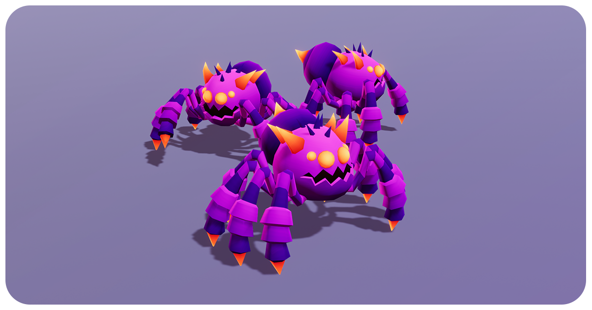 Spider Toxin Cute Series | 3D Creatures | Unity Asset Store