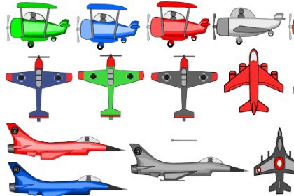2D AIRCRAFT AND SPACESHIP PACK