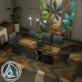 Realistic Modern Homes Small Dining Room Asset Package