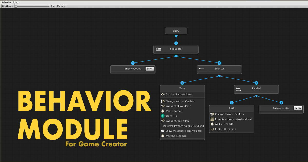 Behavior (Game Creator 1) | ビヘイビア AI | Unity Asset Store