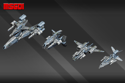 Modular Spaceship Fighter Kit Pirate Clan Yellowjackets