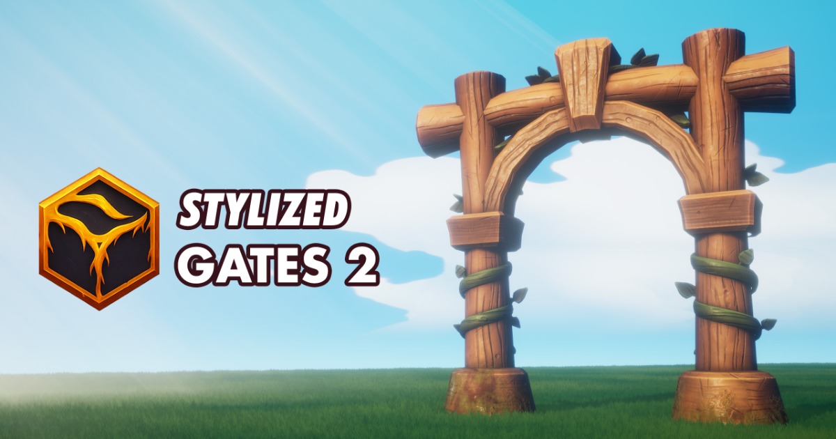 Embergates 2 (New Set) - 20 Stylized PBR Gate Models - Lowpoly ...