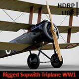 Aircraft Sopwith Triplane Rigged