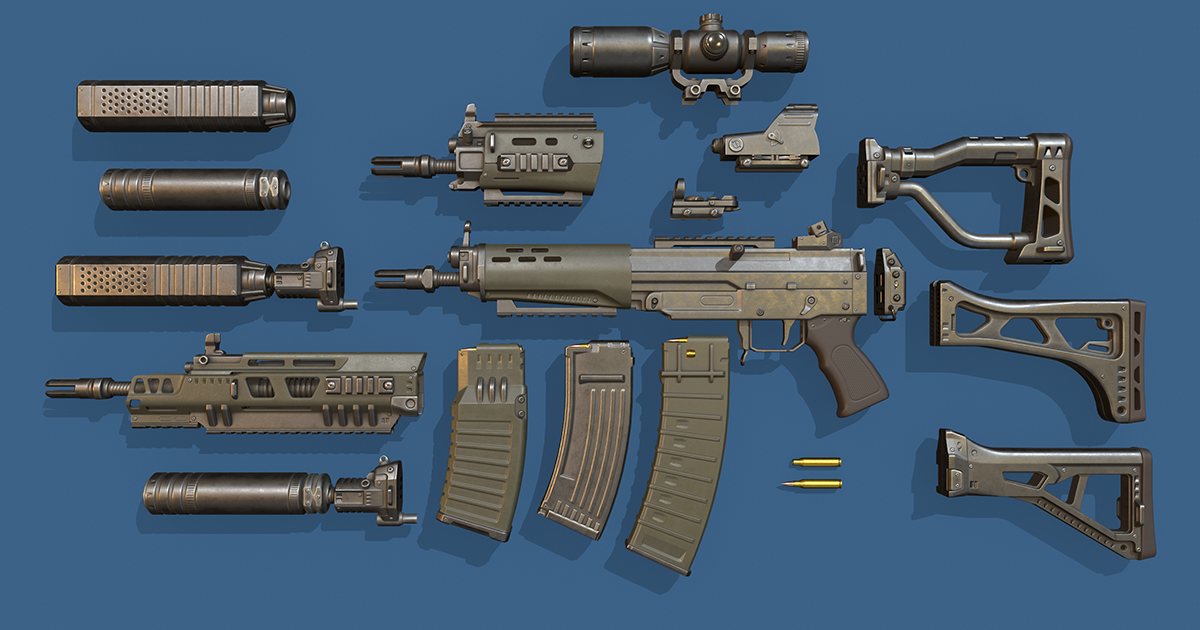 Modular Weapon | 3D Weapons | Unity Asset Store