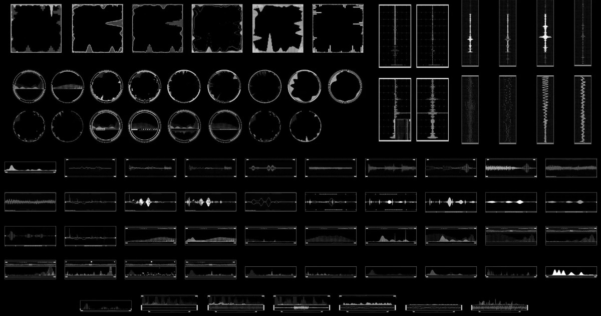 Infographic Elements Audio Motion Part 1 | 2D Textures & Materials ...