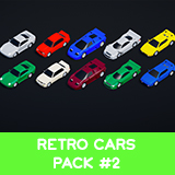 WGX3D - Low Poly Retro Cars Pack #2