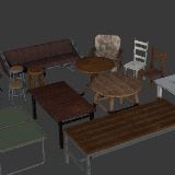 3D Chairs and Tables