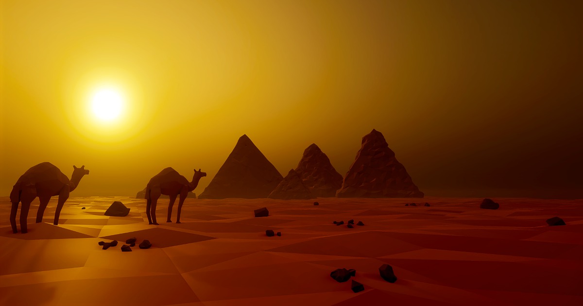 Low Poly Desert Egypts | 3D Landscapes | Unity Asset Store