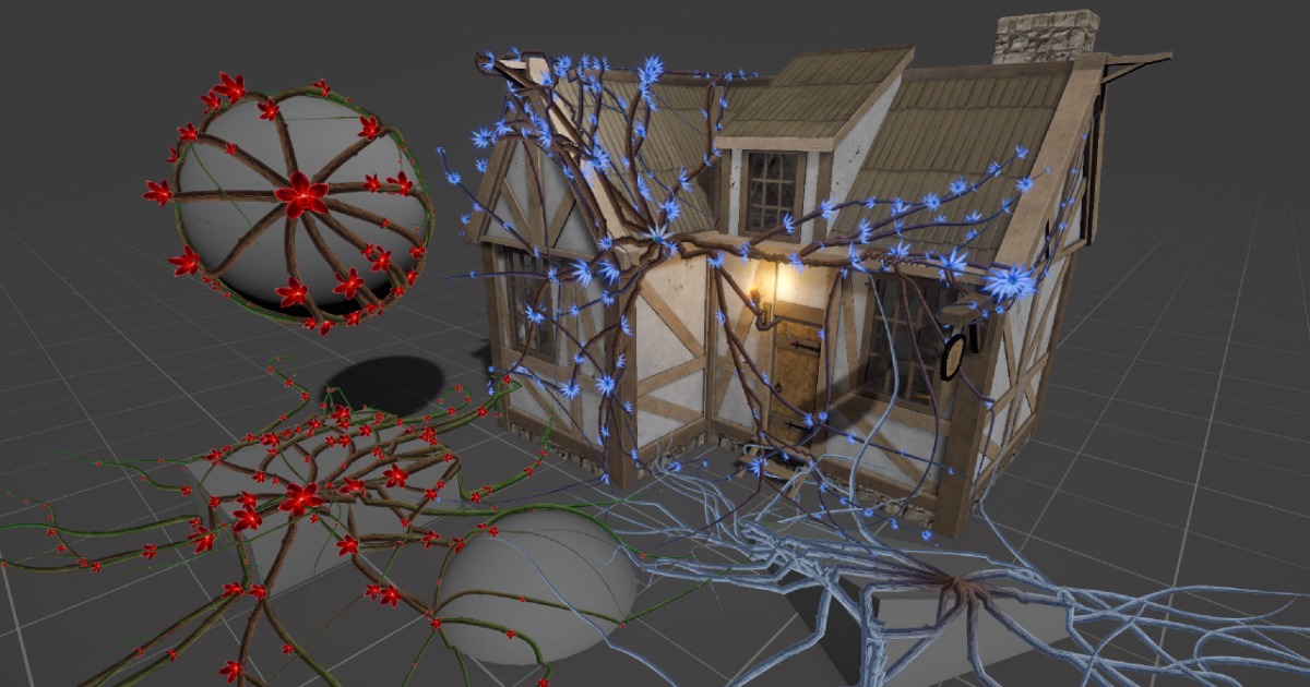 Particles roots & vine system | Environment | Unity Asset Store