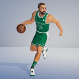Male Basket Player Animated