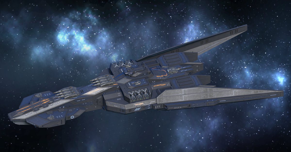 Spaceship Angelwing Destroyer | 3D Space | Unity Asset Store
