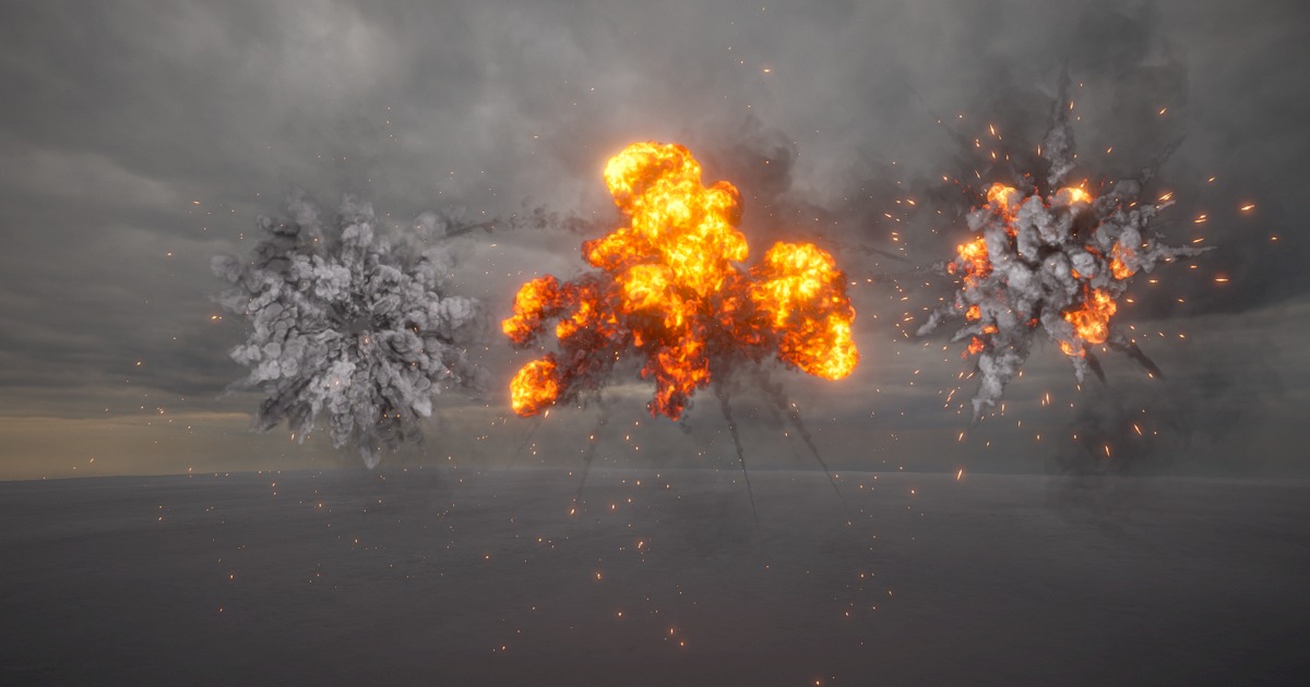 Realistic 6D Lighting Aerial Explosions Pack | Fire & Explosions ...