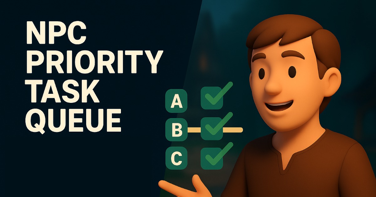 Npc Task NPC Priority Task Queue | Behavior AI | Unity Asset Store
