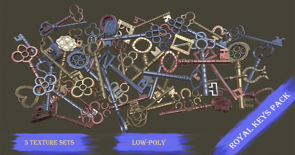 Keys and Locks Pack | 3D Props | Unity Asset Store