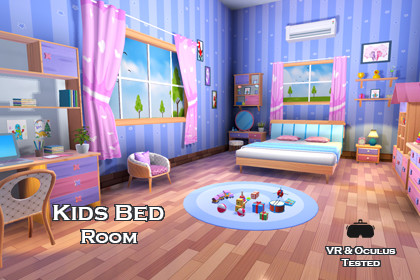 Kids Bed Room Lowpoly