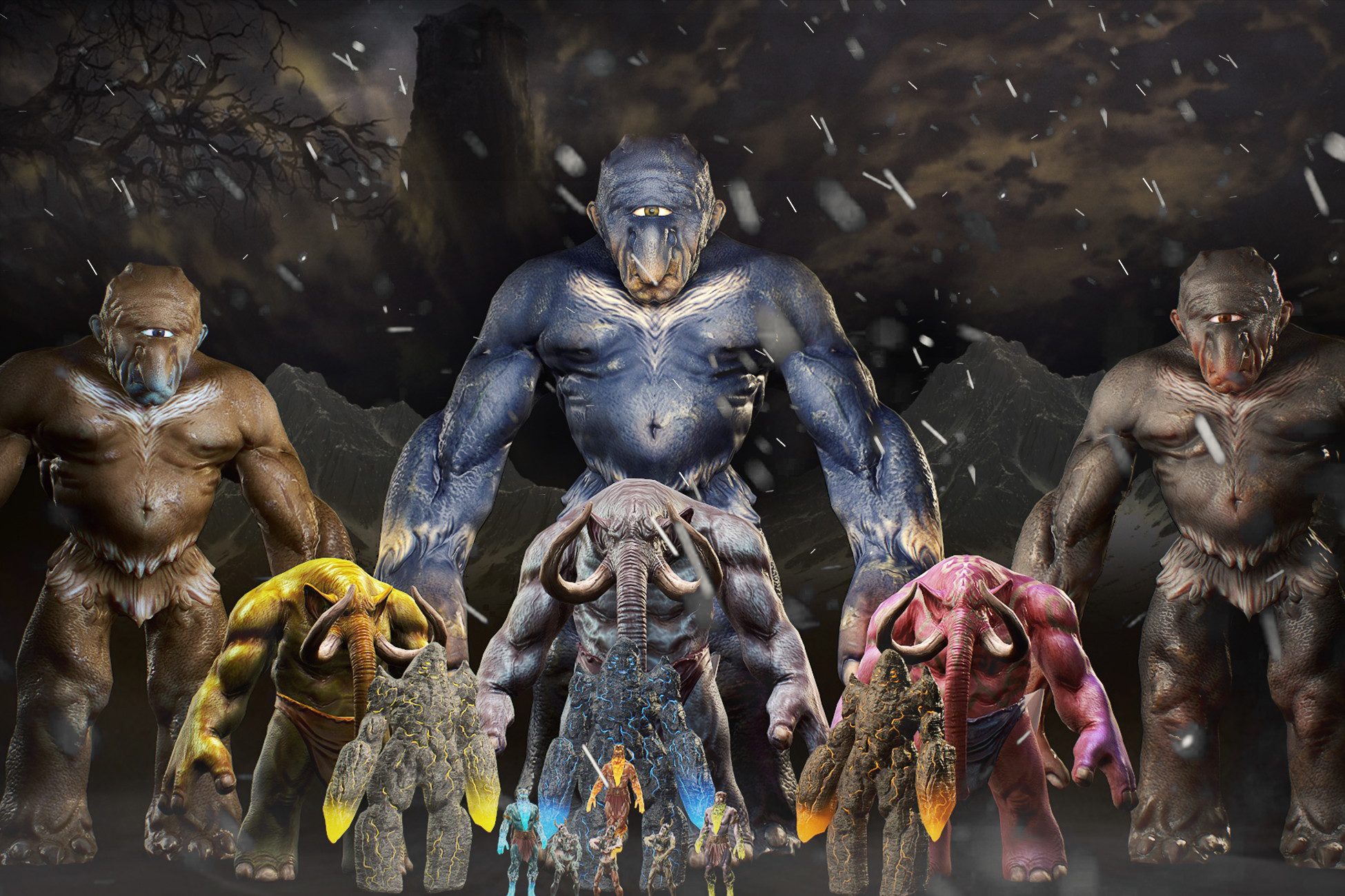 Mythological Unity Mythological Creatures Pack - Norse | 3D Creatures | Unity Asset Store
