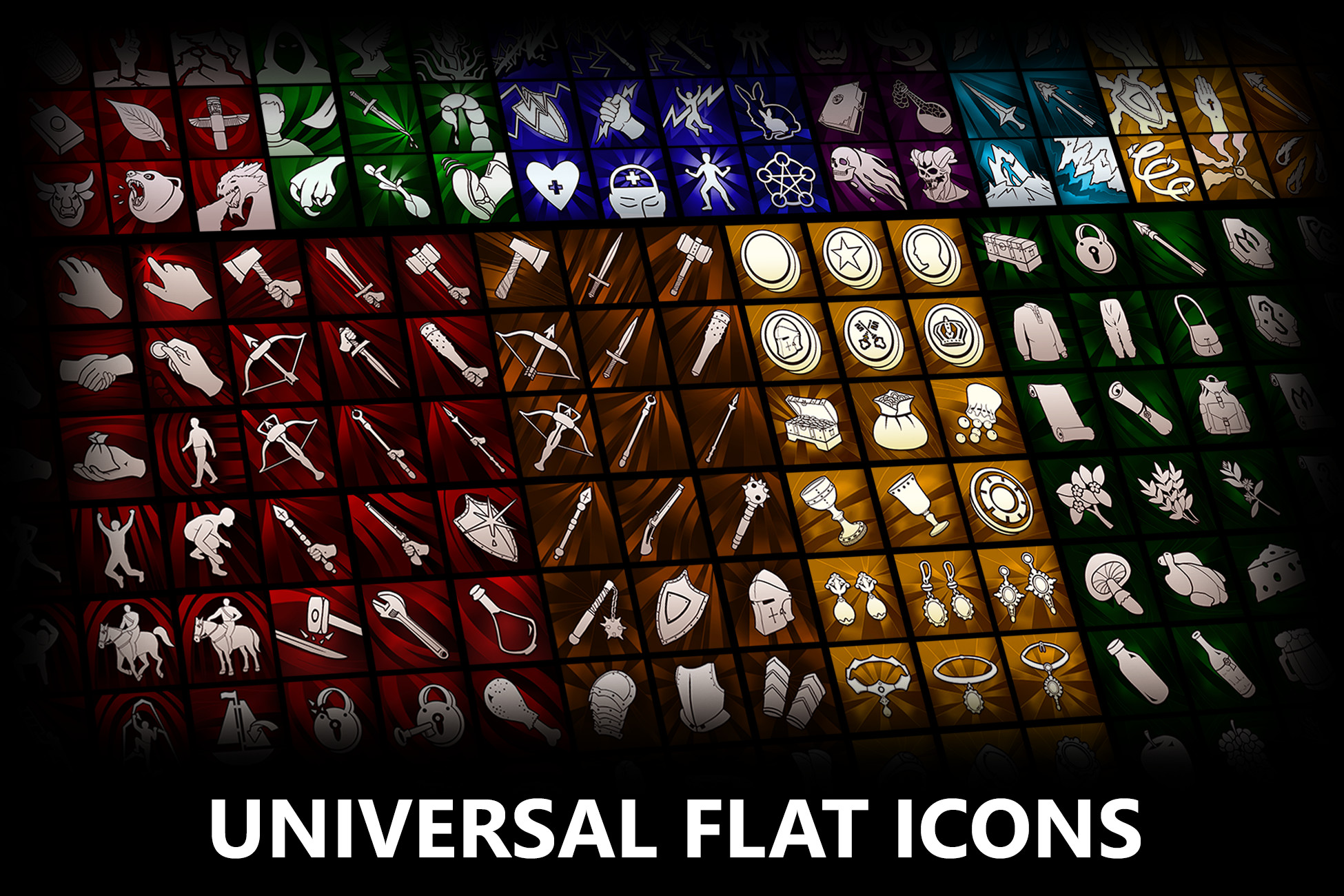 Universal Flat Icons | 2D Icons | Unity Asset Store