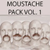 Moustache Pack Vol. 1 Real-Time Facial Hair Styles