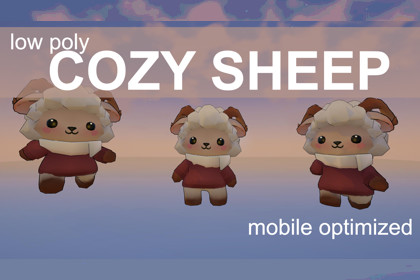 Cozy Sheep - Animated Cartoon Character (URP)