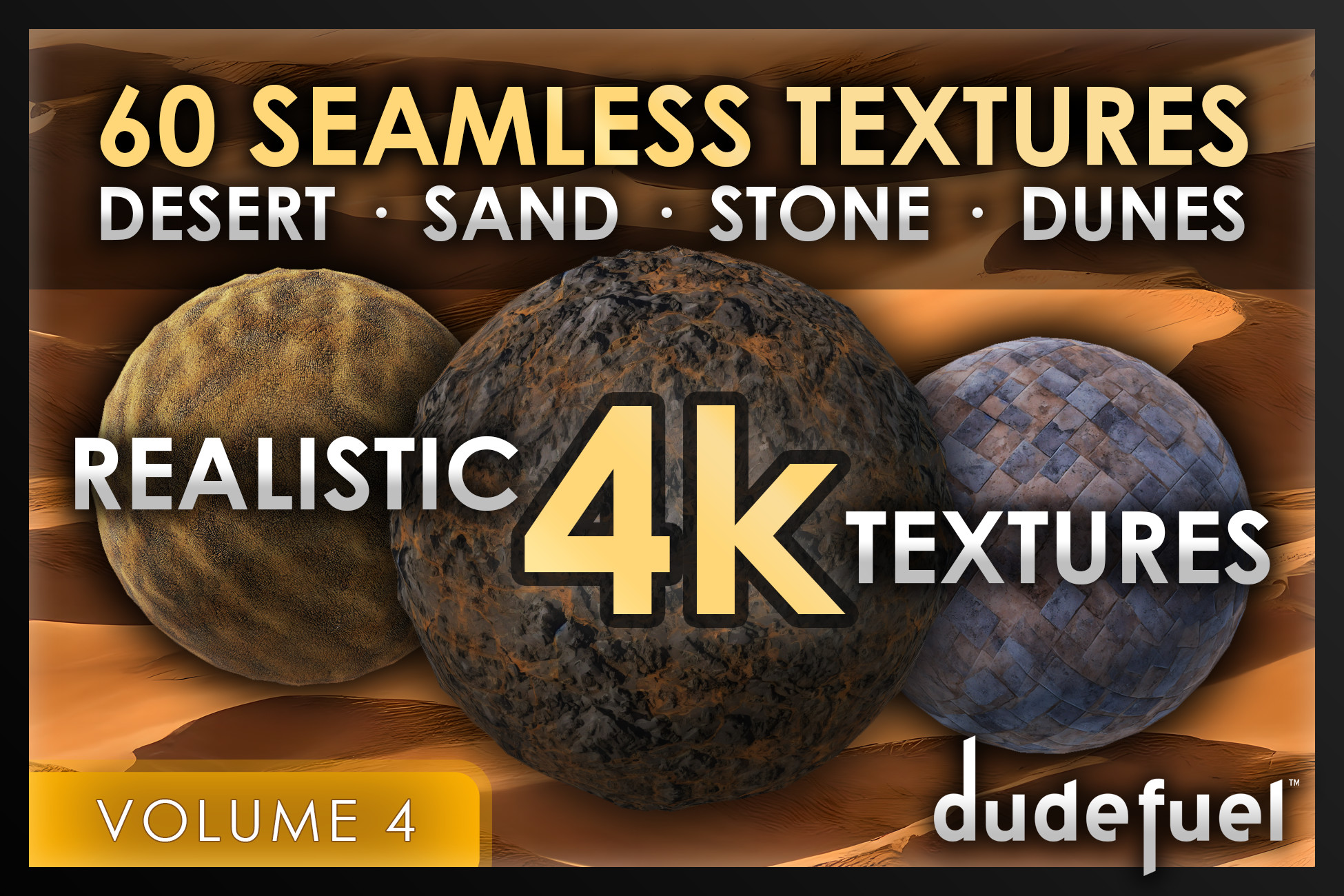 60 Desert Sand Stone Textures (4k) HDRP Dry Wasteland Seamless Material ...