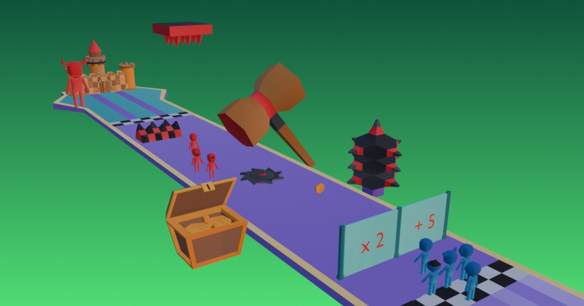 HYRUN: Crowd Runner Hyper Casual Game Asset Pack | 3D Environments ...