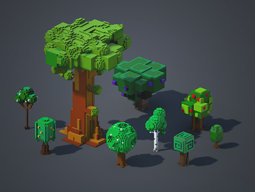 Free! Low Poly Boxy-Stylized Trees #0 | 3D Trees | Unity Asset Store