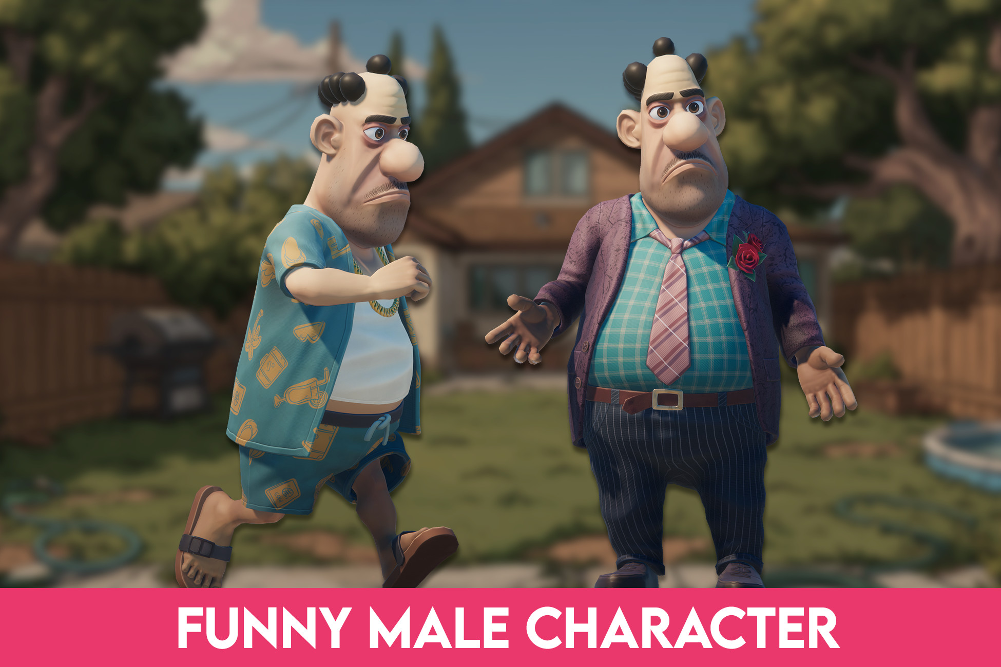 Stylized Funny Male Character