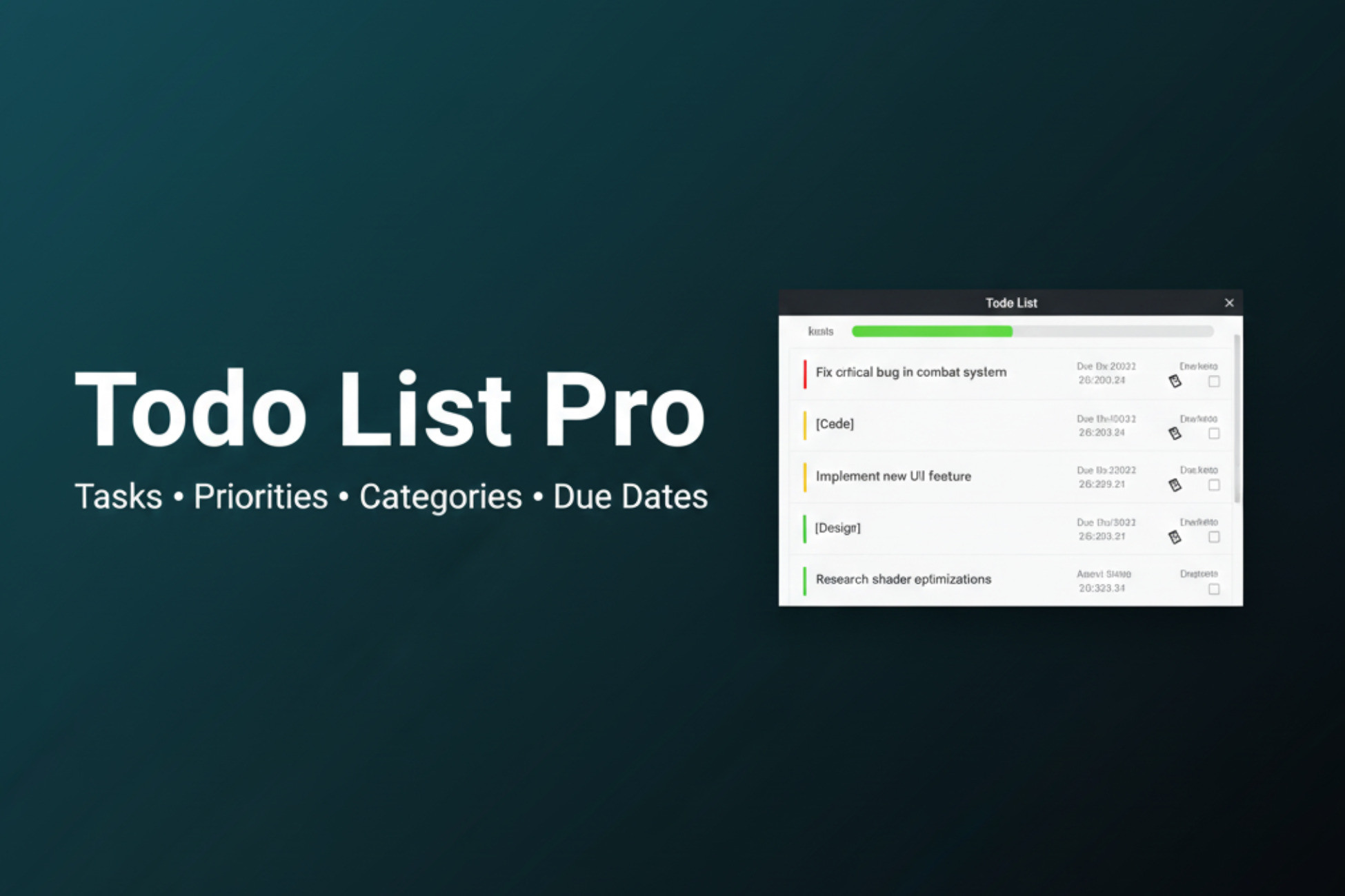 Todo List Pro | Utilities Tools | Unity Asset Store