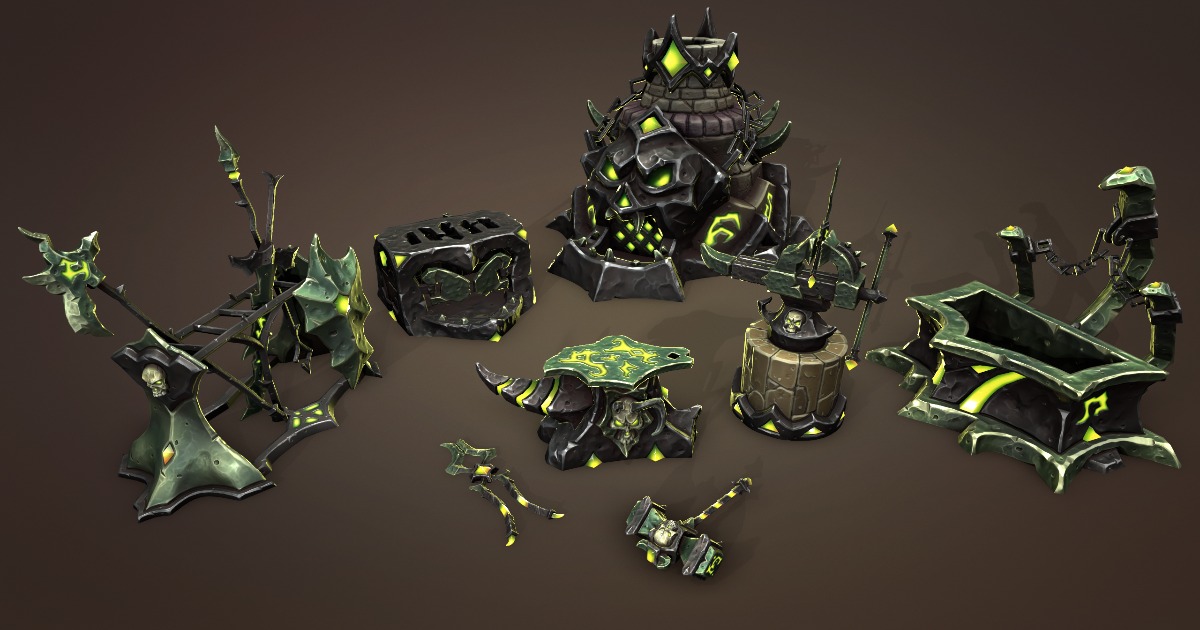 Undead Forge | 3D Props | Unity Asset Store